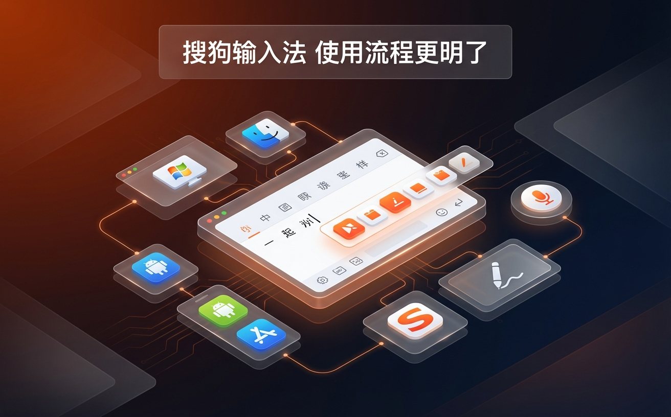 搜狗输入法桌面端输入界面与候选栏展示